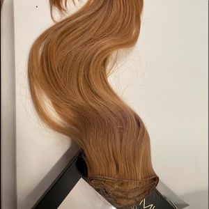 New HAND-TIED WEFT 18" 64G GINGER #30 NATURAL